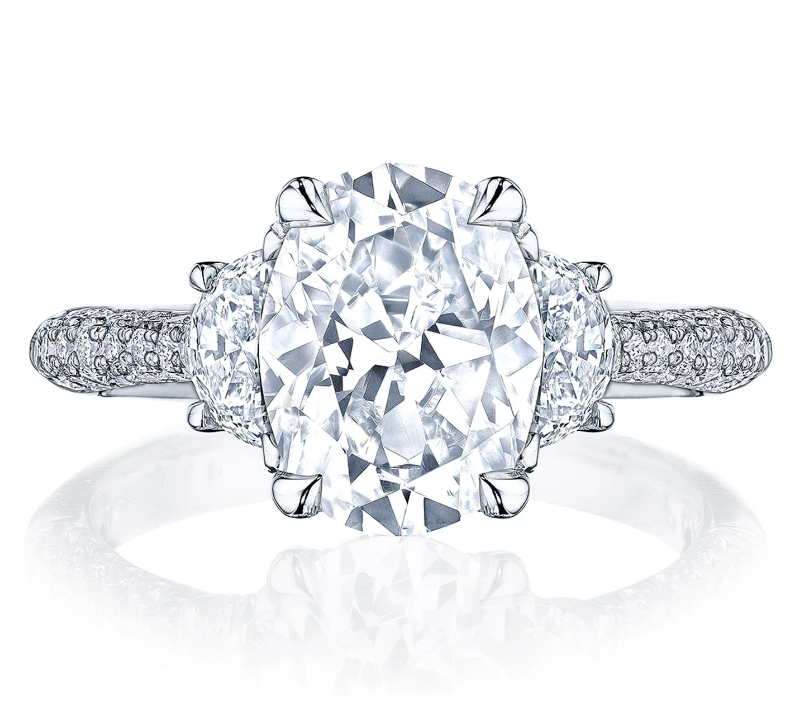 Three-Stone Engagement Rings in Chicago