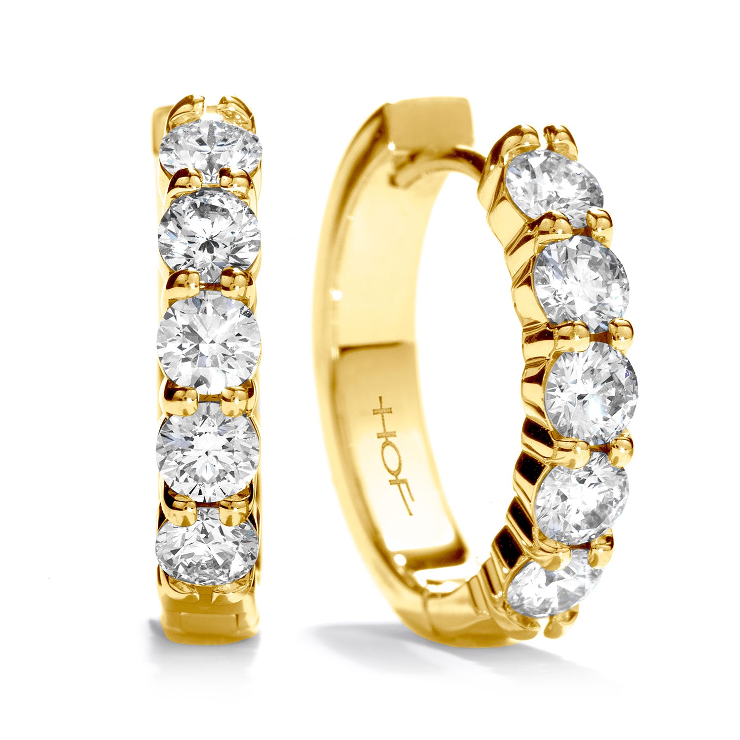 Hearts On Fire 18K Small Diamond Hoop Earrings - Mini